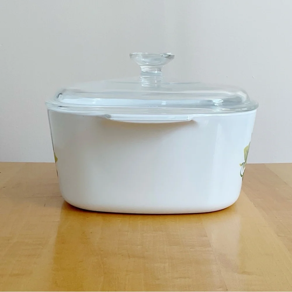 Vintage CorningWare Summer Blush 3 Qt Casserole Dish w Lid